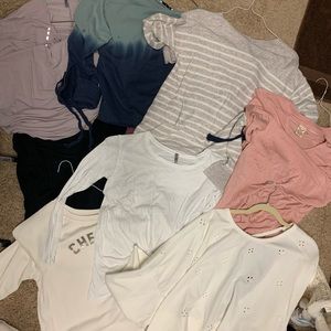 10 assorted long sleeves